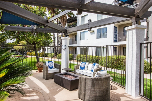 Outdoor Firepit Lounge Area - Overture San Marcos 55+ Senior Housing Apartment Homes