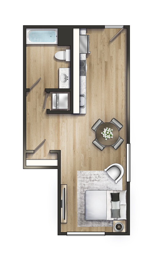 Plano de planta - 11Hundred Apartments