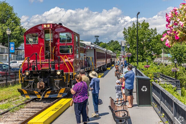 Hop on the scenic railroad that takes you through nearby towns.