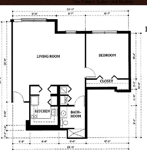 1HAB/1BA - Palace Suites