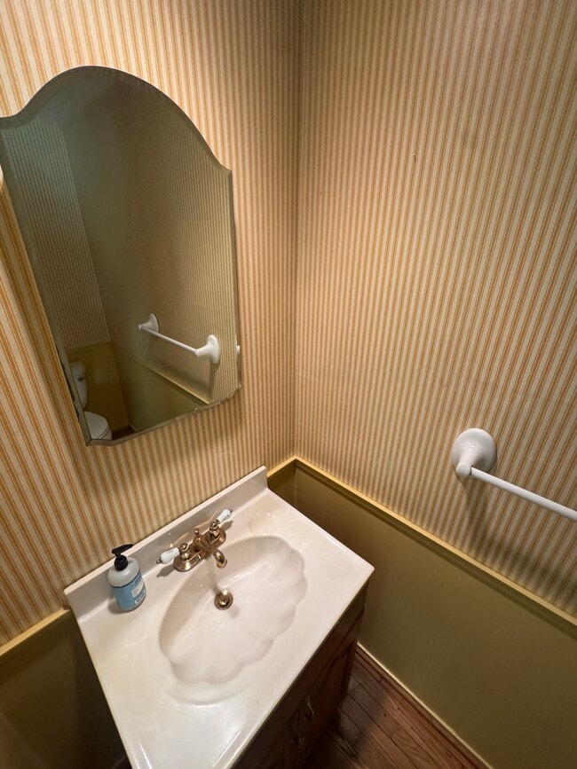 Sink and mirror for guest toilet - 19621 Sparr Spring Rd