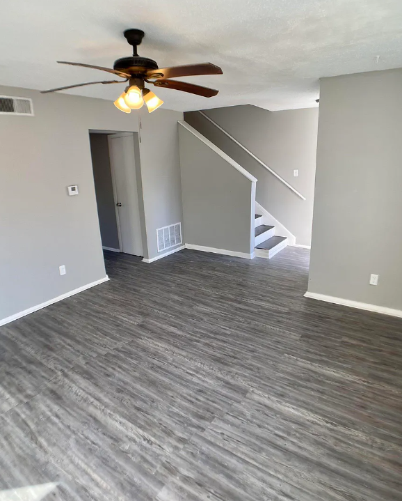 Spacious Living Room with Fireplace - 2301 Dorchester Dr