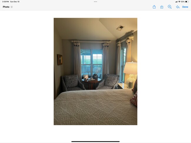 Master bedroom with view of the marsh - 620 Marshview Ln