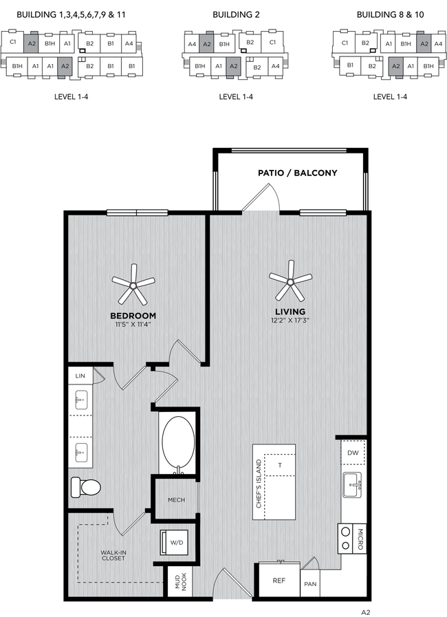 Plano de planta - Alexan Kendall