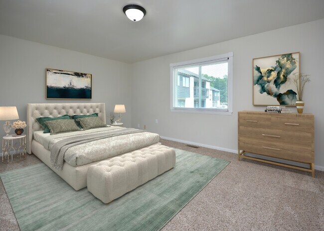 Espacioso dormitorio en los apartamentos Dawson - Dawson