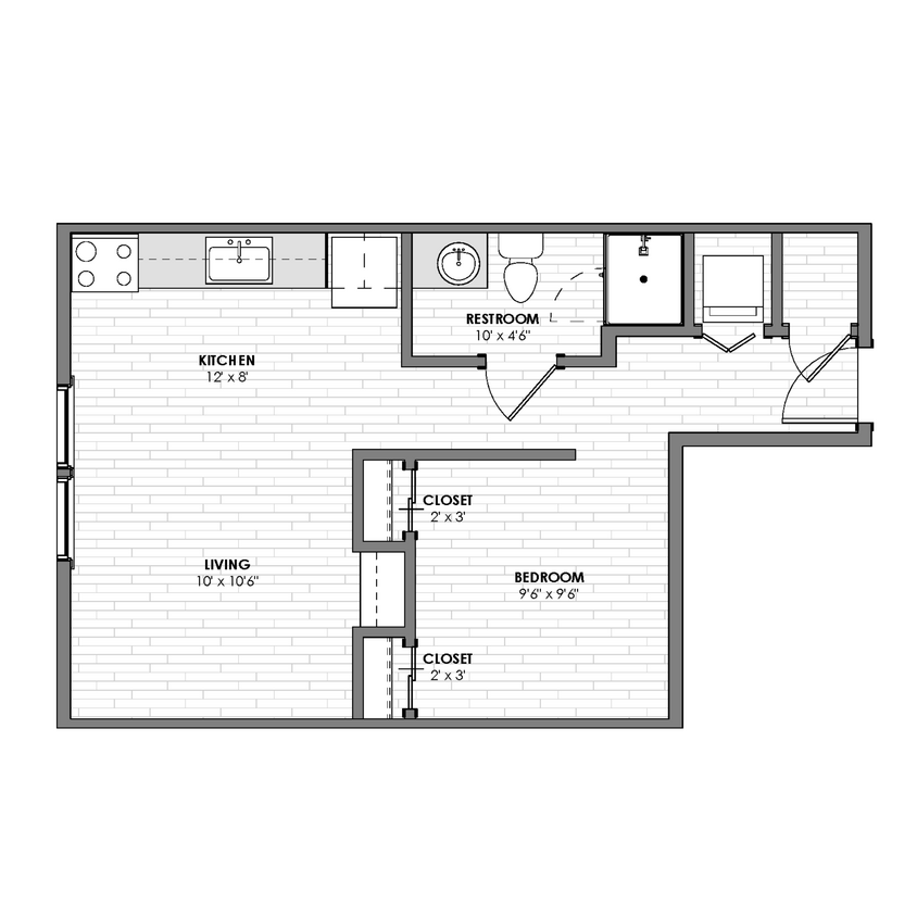 SHINE floorplan - 234 S School Ave