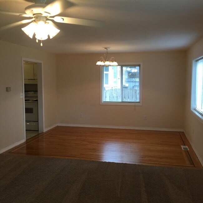 Hardwood flooring in dining area - 804 Edson St.