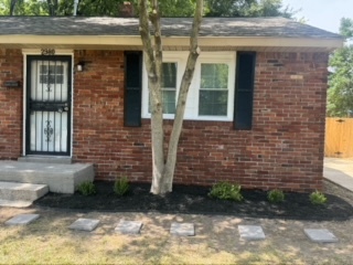 Front side of home new fence and new driveway - 2980 Semmes St