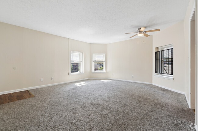 2BR, 1BA - Living Room - The Belknap Apartments