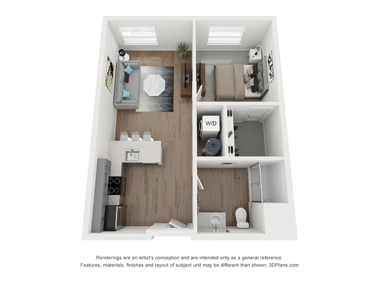 Axis at Ansel – 1 Bed 1 Bath | 615 SF