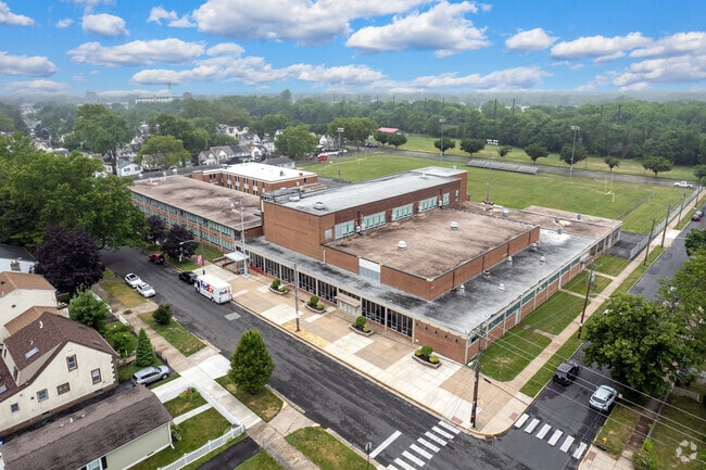Aerial of Bristol Junior - Senior High School in Bristol.