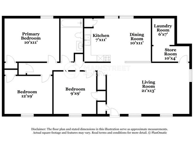 Photo - 3 Bedroom Pet-Friendly Home in Horn Lake, MS with Main Street Renewal