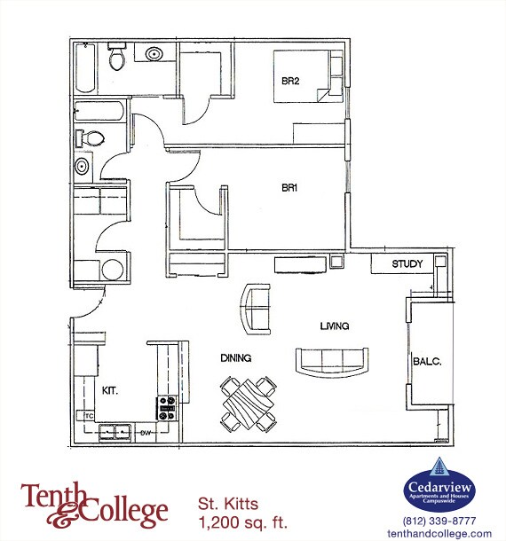 Interior Photo - Tenth & College Apartments