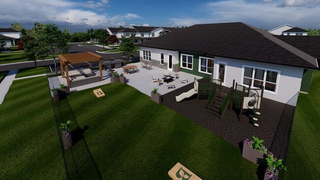 Clubhouse Patio - Brookgreen Townhomes