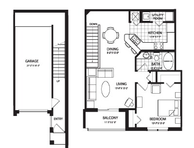 1HAB/1BA - The Estates at Stuart
