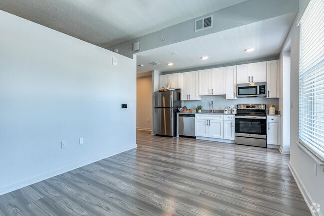 A1 - 1BR, 1BA - 620SF - Living Room - Lake Maggiore