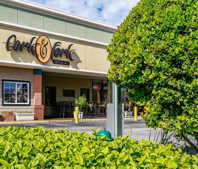 The local favorite Cork and Fork is known for its fresh, local ingredients