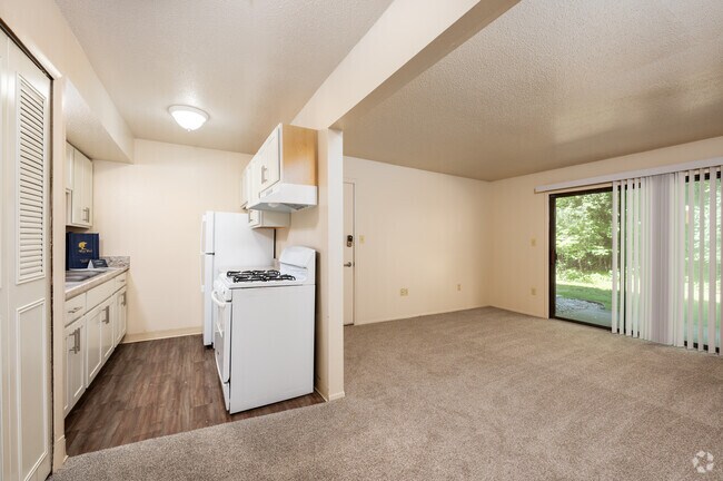 1HAB, 1BA - 553 ft² - Cocina/sala de estar - West Wind Apartments