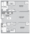 2 Bed 2 Bath-B3.1