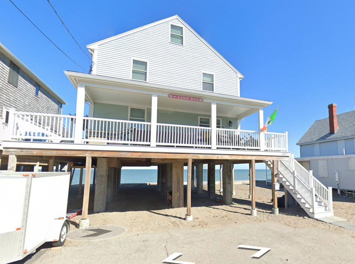 Full front deck. Sheltered parking underneath the house - 167 Turner Rd