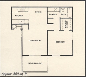 1BR/1BA - Westwood Apartments