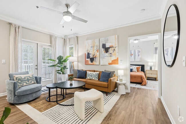 2BR, 2BA - 1,204SF - Living Room - Decatur Highlands Apartments