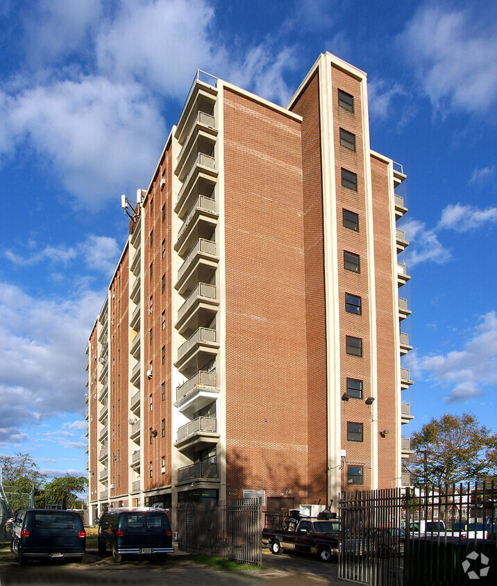 View from the southwest - Kennedy Tower