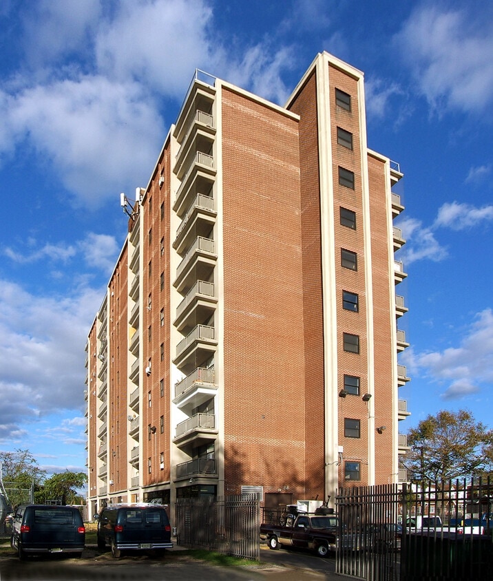 View from the southwest - Kennedy Tower