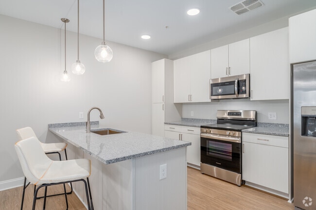 Model - 1BR, 1BA - 790SF - Kitchen - Park Lamont Townhomes