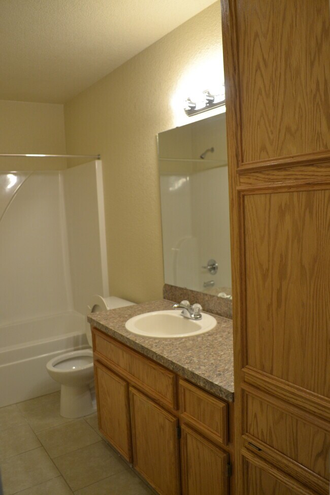 Baño completo #1 con gabinetes - 220 Ryan Cir Apt B