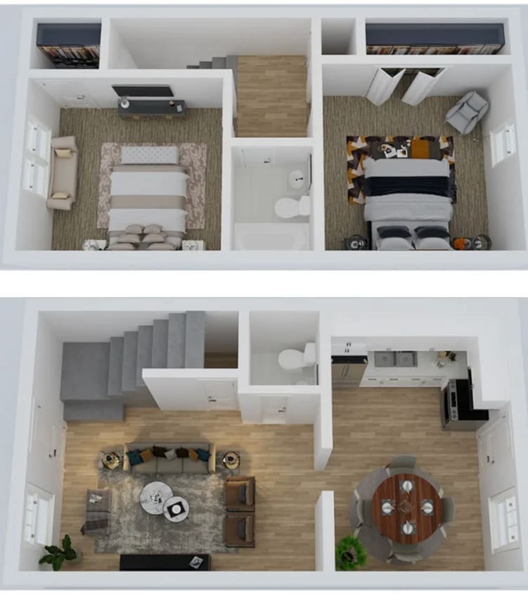 Spacious, affordable two bedroom townhouse... - Spacious, affordable two bedroom townhouse...