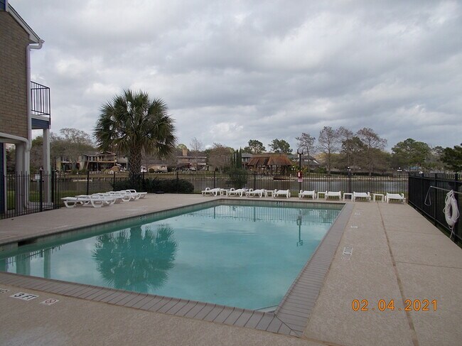Pool looking into Clear Lake - 18519 Egret Bay Blvd