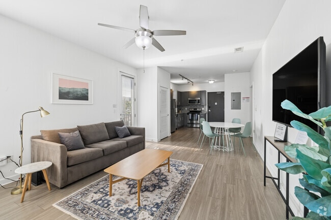 B2 2BR, 2BA - 900SF - Living Room - Midtown Place