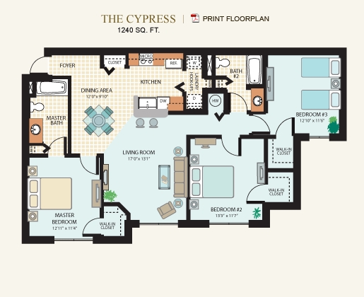 The Cypress - Spanish Trace Apartment