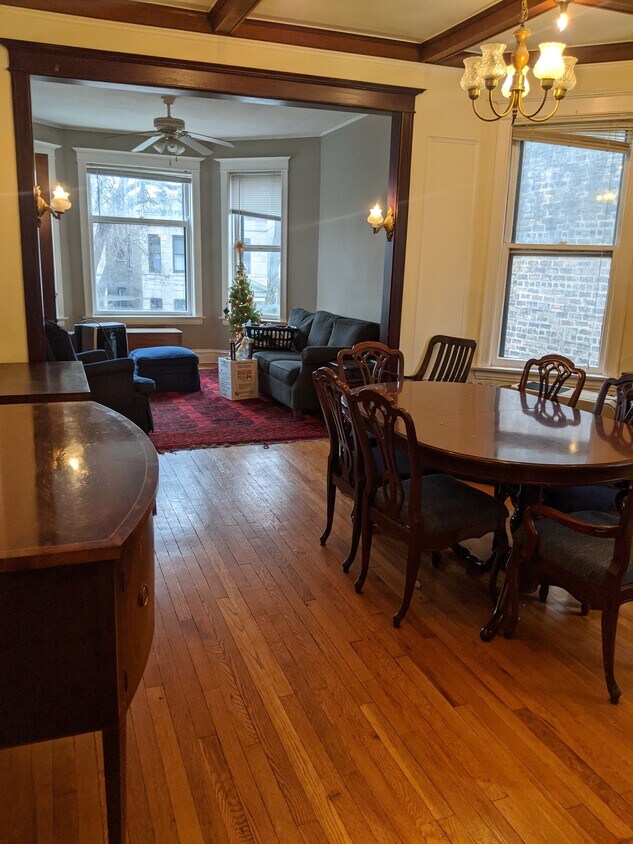 Dining room and living room - 2040 N Sawyer Ave