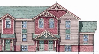 Rendering - Pleasant Street Town Houses