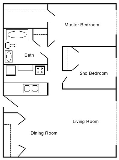 2BR/1BA - Hidden Brook Manor