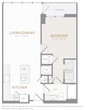 1 Bed 1 Bath-A01