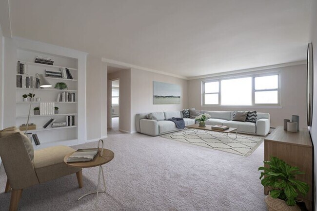Sala de estar decorada - Oakwynne House