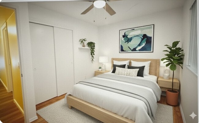 Bedroom- staged - Summer Village Apartments