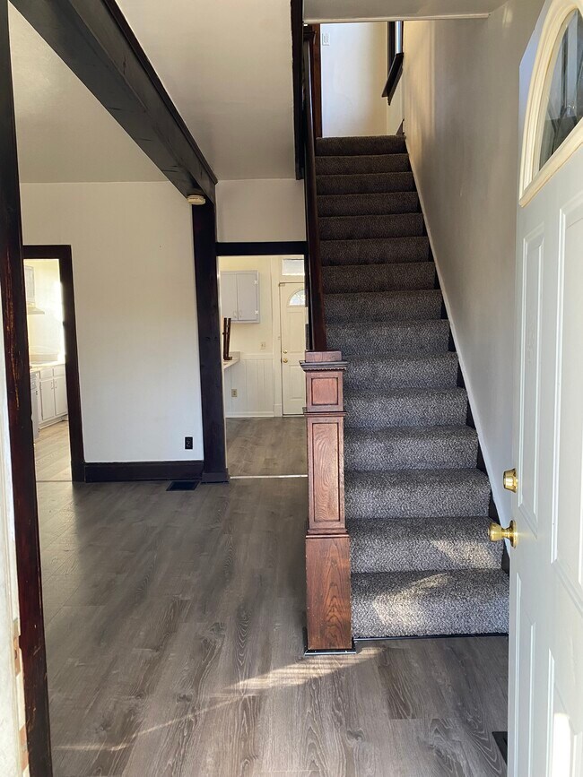 newly carpeted steps - 1706 Westinghouse St