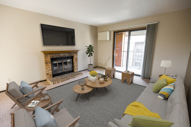 Fireplace are In Select Units &amp; Offer Access to the Balcony or Patio - Westwood Park