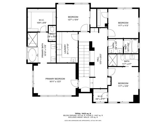 2nd Floor Plan - 1533 Manning Ln