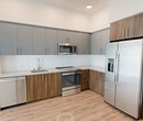 This contemporary apartment, located at 1517 H Street in Sacramento, offers a well-designed living space of 790 square feet. The single-story layout comprises two bedrooms, two bathrooms, and a thoughtfully arranged open-concept living area. The primary bedroom, measuring 120 square feet, provides ample space for comfort.

The apartment features large windows that flood the rooms with natural light, creating a bright and airy atmosphere. The modern kitchen is equipped with stainless steel appliances, including a side-by-side refrigerator, and boasts a combination of light gray upper cabinets and warm wood-toned lower cabinets. A sleek white backsplash complements the overall design.

Both bathrooms showcase modern fixtures, with at least one featuring a spacious vanity with wooden cabinetry and a large mirror. The flooring throughout the apartment alternates between plush carpeting in the bedrooms and living areas, and durable wood-look flooring in the kitchen and bathrooms.

The open floor plan allows for seamless flow between the kitchen, dining, and living areas, making the space feel larger and more connected. Each bedroom includes a closet for storage, and the apartment's neutral color palette provides a blank canvas for personalization.

Overall, this apartment offers a contemporary living experience with its modern amenities, thoughtful design, and abundance of natural light.