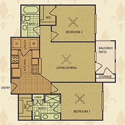 2BR/2BA - Sedona Village Senior Living
