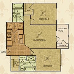 2HAB/2BA - Sedona Village Senior Living