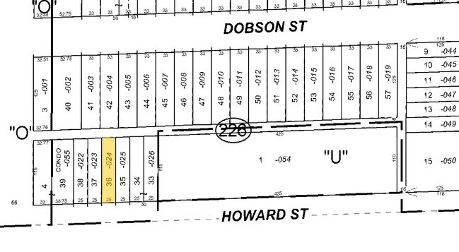 Mapa de la plataforma - 1415 Howard St