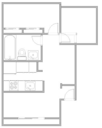 Plano de planta - Maple Court Apartments