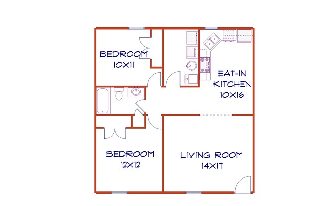 2HAB/1BA - Edwardsville Trace Apartments