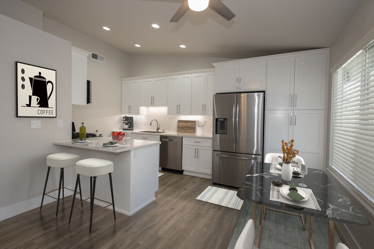 Renovated Kitchen - Meritage Apartments